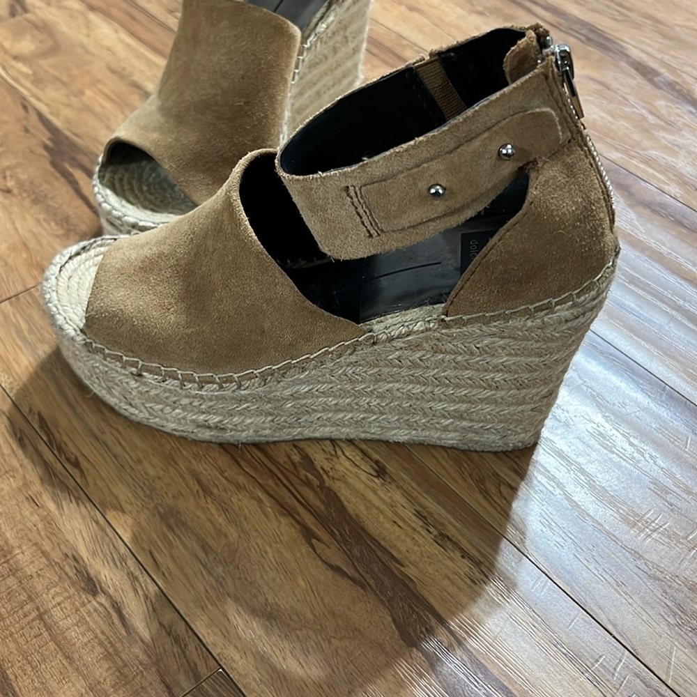 Dolce Vita Suede Platform Wedge Sandals - Picture 3 of 11